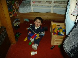 Im WoWa bei Pauls Bett