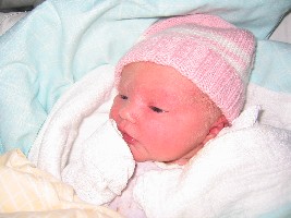 Pauline, einen Tag alt