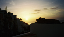 Dies war der Blick von unserem Balkon......