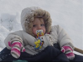 Alinas erster Schnee