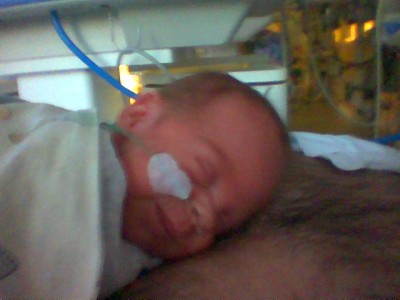 Papas Brusthaare kitzeln soooooo