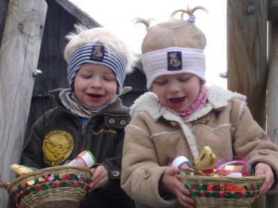 der osterhaase war auch bei uns.