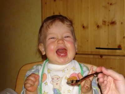 Seht ihr meine schönen Zähne?