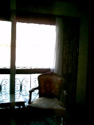 Blick aus unserem Zimmer.