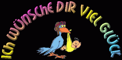 Auf das hier bald das Glück einzieht und der Storch nicht so lange auf sich warten lässt.