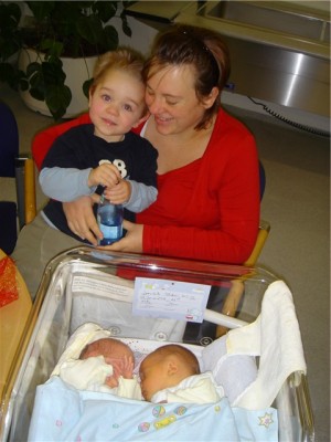 Mama mit ihren 3 Jungs
