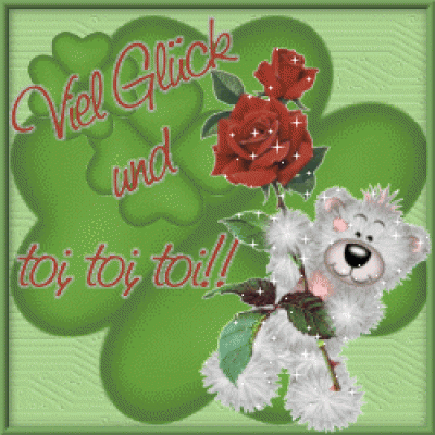 Daumen sind gedrückt und ein zusätzlicher Glücksbringer kann auch nichts schaden.