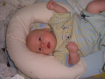 Man bemerke das Doppelkinn