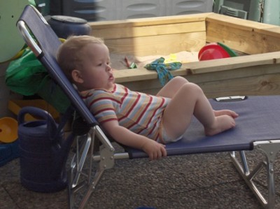 Der Chef beim chillen....