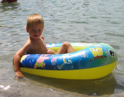 warum schwimmen wenns auch so geht...