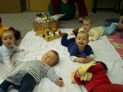 Krabbelgruppe, Leander mittendrin