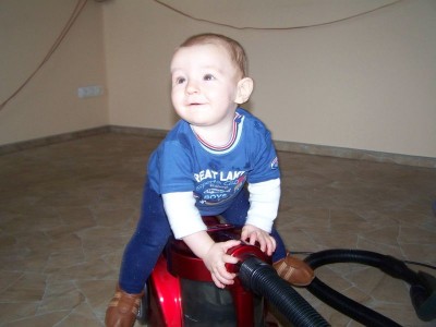 Der Ritt auf dem Staubsauger