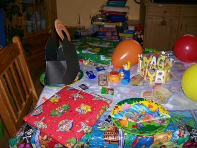 So war er am Dienstag gedeckt der Tisch