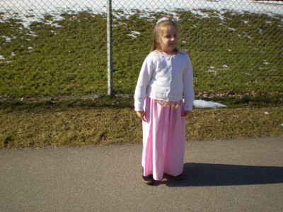 Prinzessin Vanessa auf dem Weg nach Hause