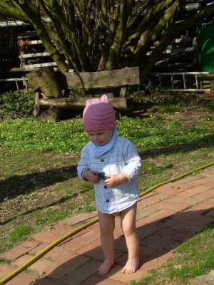 erstes mal barfuß laufen