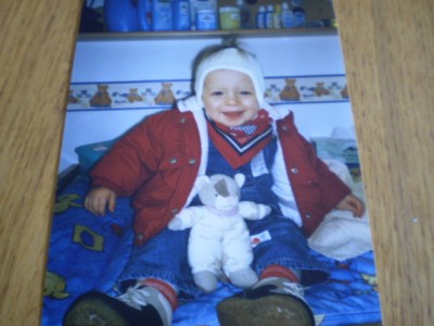 Vanessa im Alter von Yannick