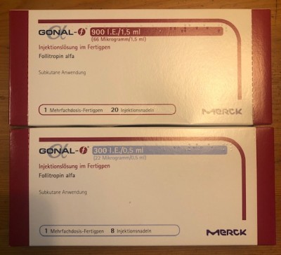 1x GONAL-f 900 I.E./1,5 ml / Follitropin alfa <br />1x GONAL-f 300 I.E./0,5 ml / Follitropin alfa